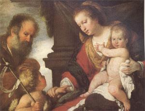 Bernardo Strozzi The Holy Family with John the Baptist (mk05) oil painting picture